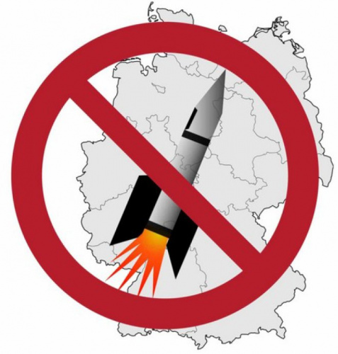 Rakete über Deutschland