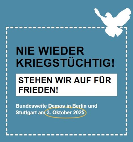 Nei wieder kriegstüchtig Aufruf