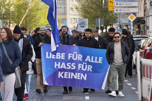 Teilnehmer von der Ahmadiyya-Gemeinde